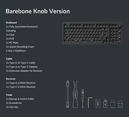 Клавіатура Keychron V5 Max Gateron Jupiter Brown Hot-Swap EN/UKR RGB Black (V5M-D3-UA) - мініатюра 3