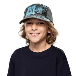 Кепка Buff Kids 5 Panels Cap sway multi Сірий-Синій - мініатюра 4