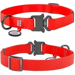 Ошейник Waudog Waterproof с QR паспортом водостойкий металлическая пряжка-фастекс Размер S (4823089327556)