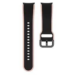Браслет Double Line для Samsung Galaxy Watch 6 Classic 43mm 6 Classic 47mm - чорно-бежевий ширина кріплення 20мм силікон Watchbands (W11-9WB45194224) - мініатюра 4
