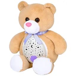 Ночник детский Limo Toy HB 0046 ABC Мишка плюшевый со светом музыкой и проекцией звезд оранжевый