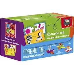 Пазли Vladi Toys Знайди пару Кольори та забарвлення тварин VT5003-02