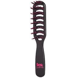  Прямокутна щітка TEK з натуральною щетиною та нейлоном чорна