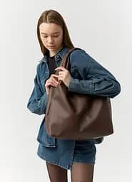 Жіноча сумка Sambag HOBO L шоколадна 34 х 37 х 16 см (53300020) - мініатюра 5