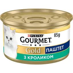 Упаковка вологого корму для котів Gourmet Gold Паштет з кроликом 2.04 кг (85 г x 24 шт.) - мініатюра 2