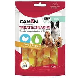 Ласощі для собак з ананасом та шматочками курки Camon Treats & Snacks 80г