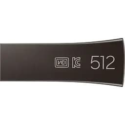 USB флеш-накопичувач Samsung Bar Plus 512GB USB-A 3.2 Titan Gray (MUF-512BE4/APC) [136856] - мініатюра 2