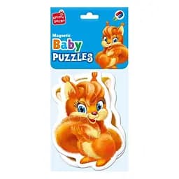 Дитячі магнітні пазли "Пухнастики" Vladi Toys VT3208-18, 8 елементів