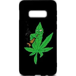 Чохол-накладка Toto Cartoon Soft Silicone TPU Case Samsung Galaxy S10e Cannabis Black