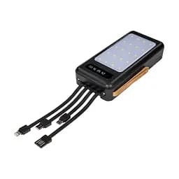 Повербанк 20000mAh Power Bank Kraft KPB-1120L Black LED-ліхтар (43-00081) - мініатюра 5