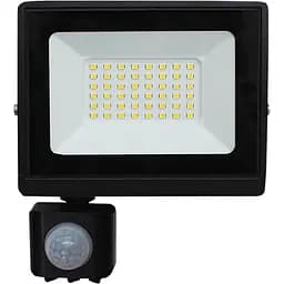 Прожектор Eurolamp LED с датчиком движения черный (LED-FL-50/65(sensor))