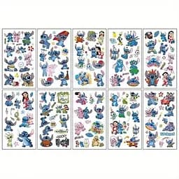 Дитячі тимчасові тату Fresh Tattoo Ліло та Стіч lilo-stich-tattoo-10, 12х7 см