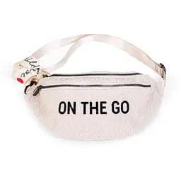 Сумка через плече Childhome Banana bag Teddy White, бежева (CWBANATW)