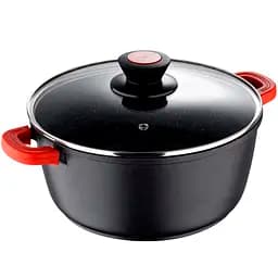 Кастрюля Bergner Chroma с крышкой 2.2 л 20 см (BG-30114-BK)