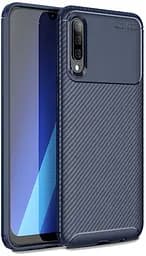Чехол-накладка Ipaky Carbon Fiber Series/Soft TPU Case Samsung Galaxy A70 Blue