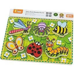 Дерев'яна рамка-вкладиш Viga Toys Комахи 6 елементів (56437) - мініатюра 2