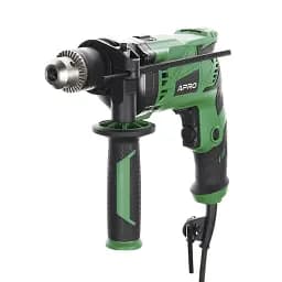 Дрель ударная электрическая Apro 13/1100 с регулировкой оборотов 30412