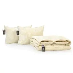 Набір MirSon пуховий №9514 Extra демі ковдра 140х205 см + подушка бежевий (2200010804898)