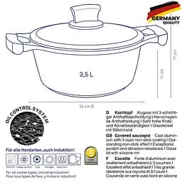 Каструля з кришкою KELA Stella Nova 24 см 3,5 л (12219) - мініатюра 8