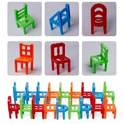 Настільна інтерактивна гра Ummi 301 Balance Chairs (18pcs) Colorful - мініатюра 2