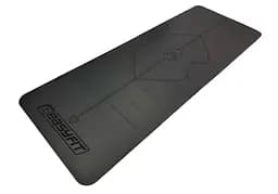 Килимок для йоги професійний Pro каучук 5 мм Чорний EasyFit fit0025092 - мініатюра 2