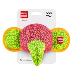 Игрушка для собак Waudog Fun Слон Ш 20 см Д 14 см розовая