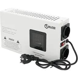 Стабілізатор напруги релейний настінного монтажу Europower SLIM-1000SBR LED 1000VA 700W 140-270Vac SHUKO 2 Q1