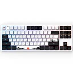 Клавіатура Dark Project 87 Fuji V2, White/Black, USB, механічна (перемикачі Linear g3ms Sapphire), RGB підсвічування, 87 кнопок, кабель 1.8 м, UA/EN (DPKB_FUJI_87_ANSI)