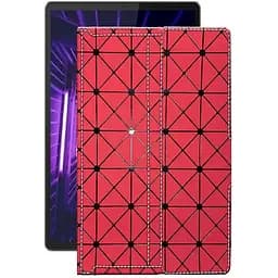 Чехол StatusCASE из экокожи для планшета Lenovo M10 Plus TB-X606F Красный ромб