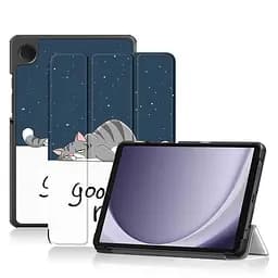 Чехол HardPrinted с рисунком Samsung Galaxy Tab A9 8.7 SM-X110 SM-X115 Спящий Кот