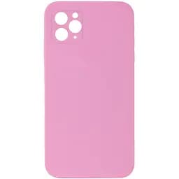 Чехол Epik Silicone Case Square Full Camera Protective AA NOLOGO для Apple iPhone 11 Pro Max 6.5 Розовый/Light pink