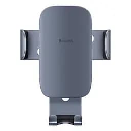 Автомобільний тримач холдер Baseus Metal AgeⅡ Gravity Car Mount Air Outlet Version SUJS000013 Dark Grey - мініатюра 6