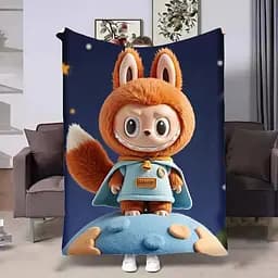 Плед 3D Лабубу №9 160×200 см м’який плюшевий подарунковий