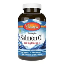 Жирні кислоти Carlson Labs Salmon Oil, 300 капсул