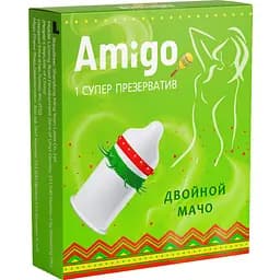 Презерватив Amigo Двойной мачо 1 шт. (6904598199273)