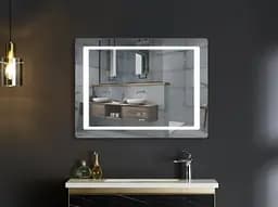 Дзеркало Mixxus STYLE MR13-90x70-REVERSE з LED Touch, Anti-fog, димером, регулюванням яскравості (MI6667) - мініатюра 3