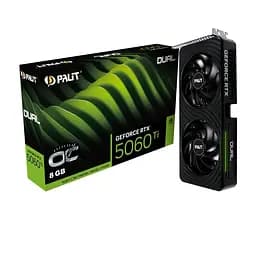 Відеокарта GF RTX 5060 Ti 8GB GDDR7 Dual OC Palit (NE7506TT19P1-GB2062D)