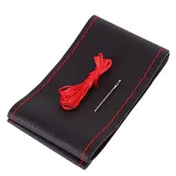 Оплетка на руль для диаметра от 37 до 39 см с нитями и иглой, 1 набор