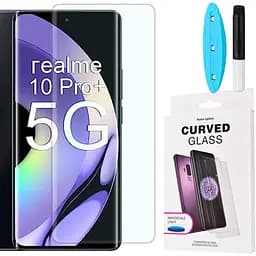 Защитное стекло DK для Realme 10 Pro+ UV Curved 017496 clear