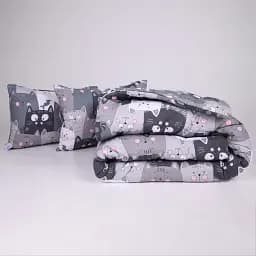 Набор MirSon №1307 Сolor Fun Line Hendri Шерсть 200 х 220 см серый (2200010879803)