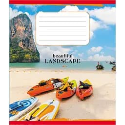 Зошит учнівський "Байдарки" Leader 018-540017L-2 в лінію, 18 аркушів