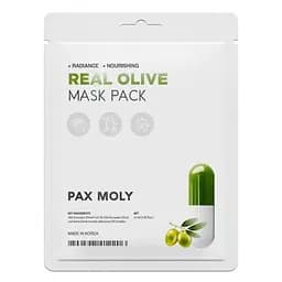 Маска тканинна Pax Moly для обличчя Real Olive з оливковою олією 25 мл