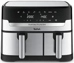 Мультипечь Dual EasyFry&Grill AirFryer 2700Вт чаша-5.2+3.1л сенсорное управл. 2 чаши гриль Tefal kuh0015002