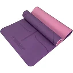 Коврик для йоги и фитнеса EasyFit Polarity рadma с ремнем
