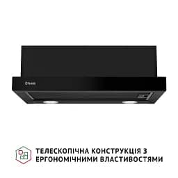 Витяжка телескопічна Perfelli TL 6212 Full BL 700 LED - мініатюра 2