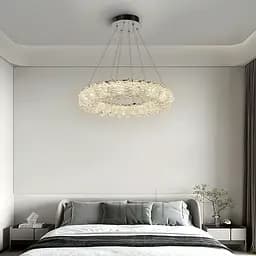 Кільцева кришталева люстра в хромі Ø 60 см | Арт. 33038-600 CH | Line F