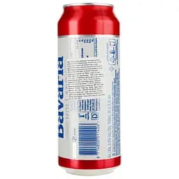 Пиво Bavaria, безалкогольне, світле, фільтроване, з/б, 0,5 л - мініатюра 2