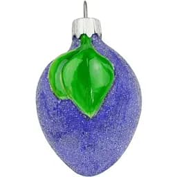 Ялинкова прикраса Санта Шоп Слива скло (4820001180145)