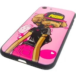 Чохол-накладка PUZOO TPU Case with UV Printing Hip Hop iPhone 7/8/SE 2020 DJ Teddy Pink - мініатюра 4