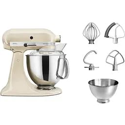 Кухонна машина KitchenAid Artisan 5KSM175PSEAC з відкидним блоком 4.8 л кремова (5KSM175PSEAC)